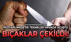 Rüzgarlımeşe'de tekmeler havada uçuştu, bıçaklar çekildi!