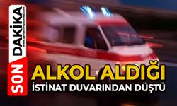 Alkol aldığı istinat duvarından düştü