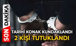 Tarihi konak kundaklandı: 2 kişi tutuklandı