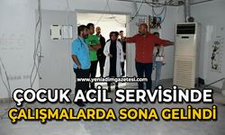 Çocuk acil servisinde çalışmalarda sona gelindi
