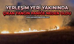 Yerleşim yeri yakınında çıkan yangın paniğe neden oldu