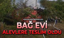 Bağ evi olarak kullanılan baraka alevlere teslim oldu