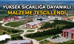 Yüksek sıcaklığa dayanıklı malzeme tescillendi