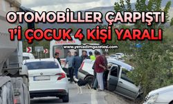 Otomobiller çarpıştı: 1’i çocuk 4 kişi yaralı