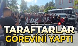 Taraftarlar görevini yaptı