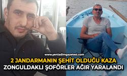 2 jandarmanın şehit olduğu kaza Zonguldaklı şoförler ağır yaralandı