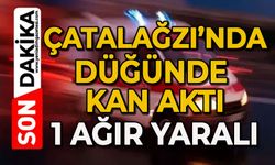 Çatalağzı'nda düğünde kan aktı: 1 ağır yaralı