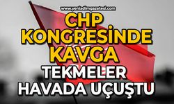 CHP kongresinde kavga: Tekmeler havada uçuştu