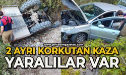 İki ayrı trafik kazası: 2 yaralı