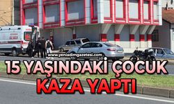 15 yaşındaki çocuk kaza yaptı