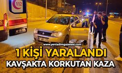 Kavşakta korkutan kaza: 1 yaralı