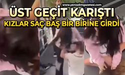 Kızlar saç baş birbirine girdi
