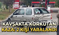 Kavşakta korkutan kaza: 2 yaralı