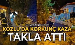 Kozlu'da korkunç kaza: Takla attı