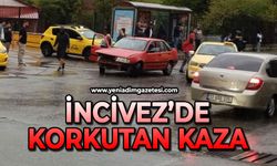 İncivez'de korkutan kaza