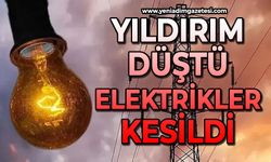 Yıldırım düştü elektrikler kesildi
