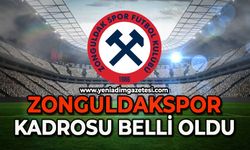 Zonguldakspor'un maç kadrosu belli oldu