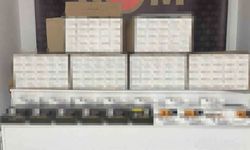Bandrolsüz 75 bin dal boş makaron ele geçirildi