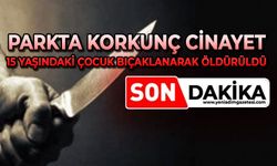 Parkta olay: 15 yaşındaki çocuk bıçaklanarak öldürüldü