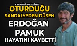 Oturduğu sandalyeden Erdoğan Pamuk hayatını kaybetti