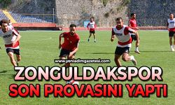 Zonguldakspor son provasını yaptı