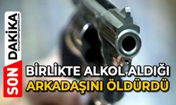 Birlikte alkol aldığı arkadaşını öldürdü