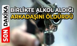 Birlikte alkol aldığı arkadaşını öldürdü