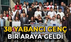 38 yabancı genç bir araya geldi