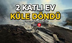 2 katlı ev küle döndü