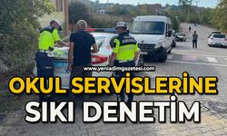 Jandarma ekiplerinden okul servislerine sıkı denetim