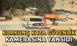 Korkunç kaza güvenlik kamerasına yansıdı