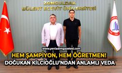 Hem şampiyon, hem öğretmen! Doğukan kilcioğlu’ndan anlamlı veda