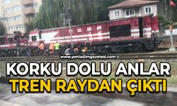 Korku dolu anlar: Tren raydan çıktı
