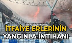 İtfaiye erlerinin yangınla imtihanı