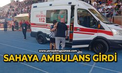 Sahaya ambulans girdi