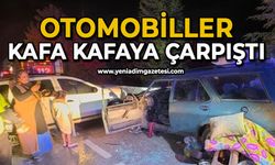 Otomobiller kafa kafaya çarpıştı