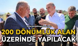 200 dönümlük alan üzerinde yapılacak