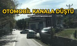 Otomobil kanala düştü
