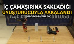 İç çamaşırına sakladığı uyuşturucuyla yakalandı