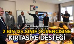2 bin 124 sınıf öğrencisine kırtasiye desteği