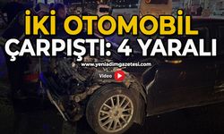 İki otomobil çarpıştı: 4 yaralı