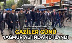 Gaziler Günü yağmur altında kutlandı