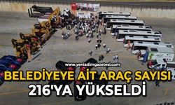 Belediyeye ait araç sayısı 216'ya yükseldi