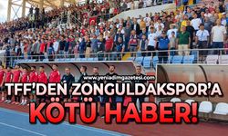 TFF’den Zonguldakspor’a kötü haber