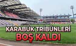 Karabük tribünleri boş kaldı