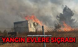 Yangın evlere sıçradı