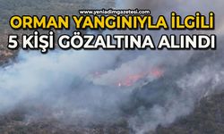 Orman yangını ile ilgili 5 kişi gözaltına alındı