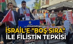 İsrail’e "boş sıra" ile Filistin tepkisi