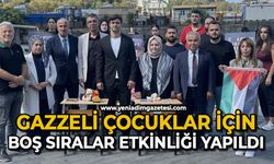 Gazzeli çocuklar için boş sıralar etkinliği yapıldı