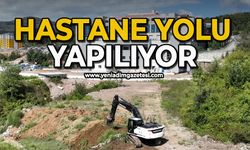Hastane yolu yapılıyor